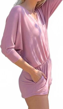 LVHR Sabina Romper In Vintage Rose