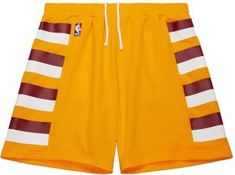 Mitchell & Ness x Cleveland Cavaliers 2004-05 Shorts Swingman Alternate a righe - Giallo