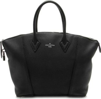 Louis Vuitton Black Taurillon Leather Soft Lockit Mm (Authentic Pre-Loved)