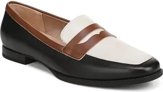 Life Stride Frankie Penny Loafer in Black Bone Multi at Nordstrom, Size 7.5