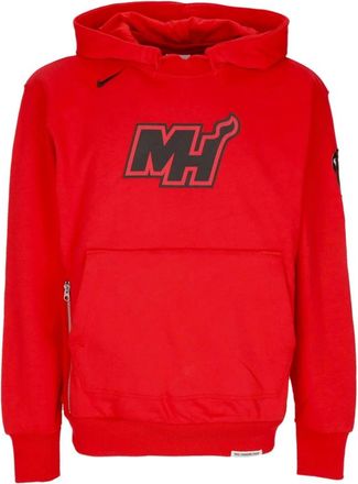 Nike Miami Heat Lichtgewicht Hoodie 2023/24 - Heren - Sportshirts - Rood - M - Katoen - Fitness