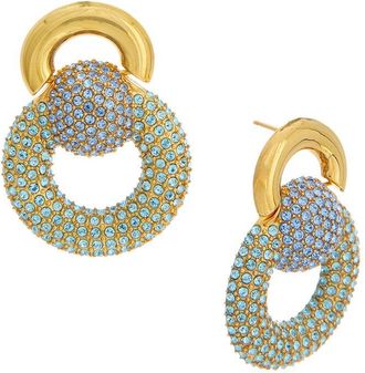 Oscar De La Renta Oscar De La Renta Rhinestone Drop Earrings