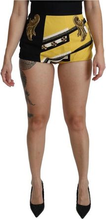 Dolce & Gabbana Short Shorts - Dames - Bermuda - Veelkleurig - S - Katoen - Korte Broeken