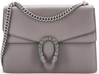 Gucci Borsa a spalla Dionysus media in pelle - Grigio