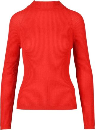 Mant&ugrave; Maglia - Dames - Ronde hals truien - Rood - XS - Wol - Truien & Vesten