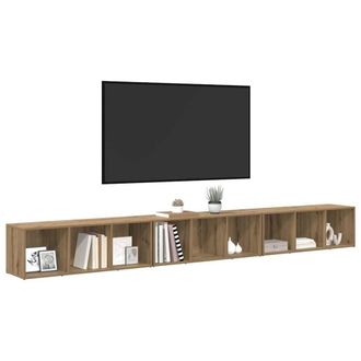 Berkfield Home TV Cabinet 3 pcs Artisan oak 37 x 35 x 107.5 cm Engineered wood in Brown