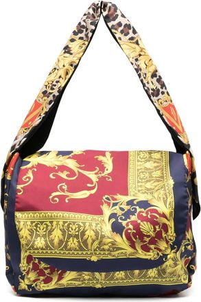 Junya Watanabe Borsa a spalla con stampa - Blu