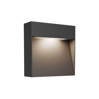 Lucande Lucande L&aacute;mpara De Pared Exterior noreia En Negro Aluminio