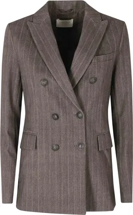 Circolo 1901 Americana de Doble Botonadura - Jackets - Mujer - Marr&oacute;n - XS