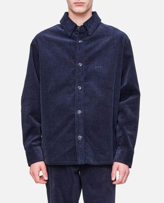 A.P.C. Dark Blue Bobby Overshirt