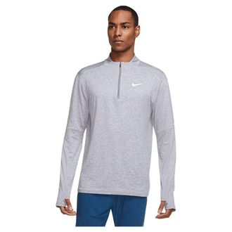 Nike Nike DD4756 M NK DF ELMNT TOP HZ Sweatshirt Mens Smoke Grey/Grey Fog/Reflective silv L