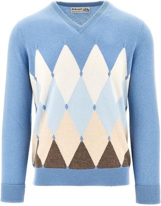 Ballantyne Lozenge cashmere sweater Man 46