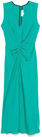 Victoria Beckham Sleeveless Gathered Midi Dress
