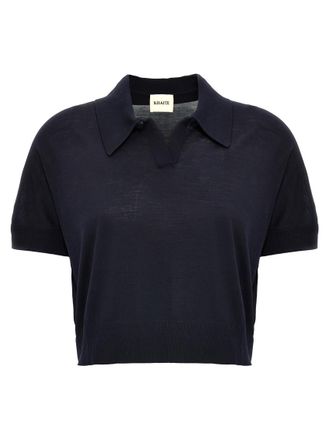 Khaite Blue Morgane top