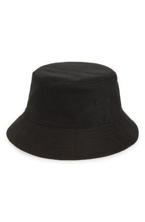 Open Edit Twill Bucket Hat in Black at Nordstrom
