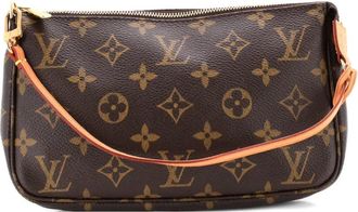 Louis Vuitton Pochette Accessoires Monogram Canvas clutch bag - Bruin