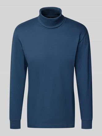Ragman Longsleeve mit Rollkragen in Dunkelblau, Größe XXXL