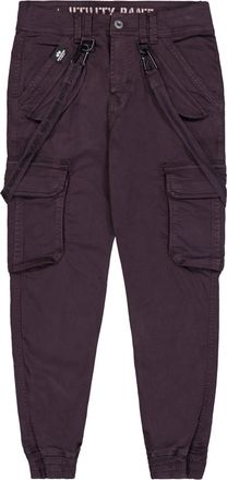 Alpha Industries Cargohose ALPHA INDUSTRIES Utility Pant, Herren, Gr. 29, Normalgr&ouml;ssen, lila (plum), Obermaterial: 98% Baumwolle, 2% Elastan; Futter: 100% Baumwolle, 