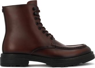 Kazar Enkellaarsjes - Heren - Veterlaarzen - Bruin - 43 EU - Leer - Schoenen