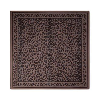 Mulberry Square Scarf - Leopard in Ebony at Nordstrom