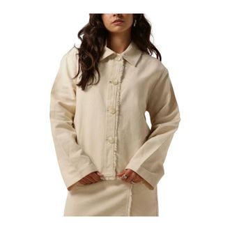 Modstr&ouml;m Jassen, Dames, Beige, S, Polyester, Ingridmd Jacket