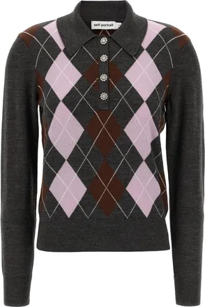 Self Portrait Wool Womens Cardigan