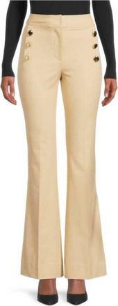 Derek Lam Robyn Sailor Flare Trousers In Tan