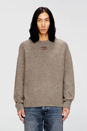 Diesel Jumper in wool and alpaca blend - Knitwear - Man - Beige
