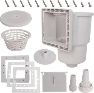 OEM Cubierta De Skimmer Con Ventosa De Montaje En Pared De Alta Eficacia, Textura Pl&aacute;stica, Perfecta Para Reparaciones De Piscinas Enterradas
