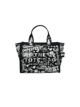 Marc Jacobs Graphic-Print Cotton Tote Bag - Black