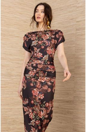 Hale Bob Iliana Jersey Dress in Black at Nordstrom, Size Large