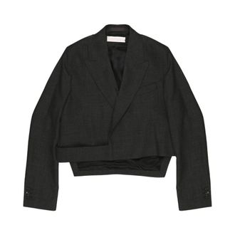 Our Legacy Blazers, female, Gray, S, Wrap Blazer