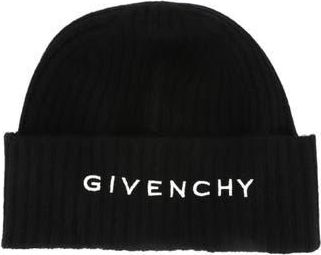 Givenchy 4G Logo Wool & Cashmere Beanie in Black White at Nordstrom Rack