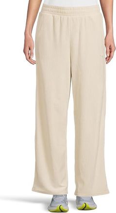 Puma Essentials Elevated Velour Ribbed Straight Leg Pants Womens Clothing Alpine Snow : 2XL, Cotton/Polyester