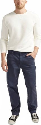 Silver Jeans Co Essential Twill Painter Pant In Ink Blue