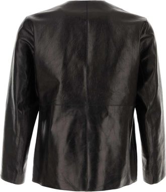 Namacheko Mens Leather Jacket Black Calf
