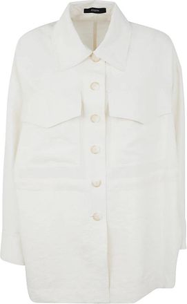 Joseph Welbeck Jacket met textuur twill - Dames - Zomerjassen - Wit - 2XS - Jassen
