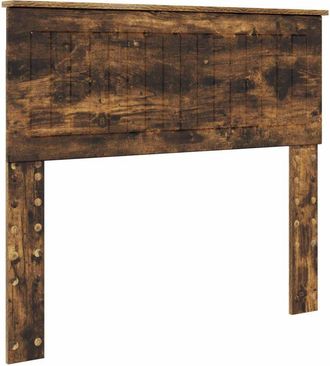 vidaXL Cabecero Roble Ahumado 100 Cm Madera Contrachapada Vidaxl