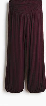H&M Ballonhose aus Viskose - Dunkles Pflaumenlila