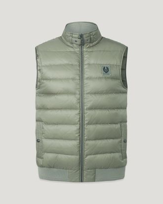 Belstaff Circuit Gilet Mens Down Filled Nylon Lichen Size 34