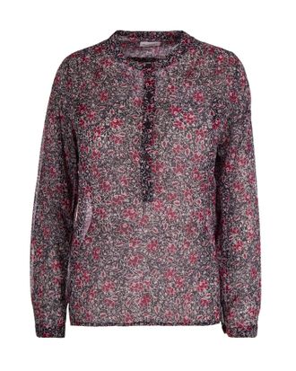 Isabel Marant Organic Cotton Voile Blouse with Floral Print