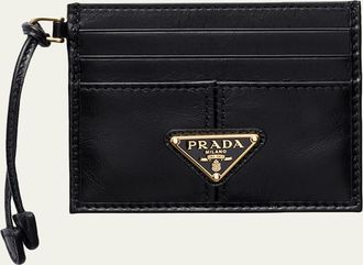 Prada Soft Lux Leather Card Holder