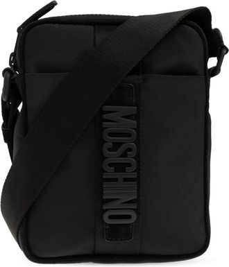 Moschino Cordura Nylon Schoudertas - Heren - Schoudertassen - Zwart - ONE Size - Nylon - Tassen