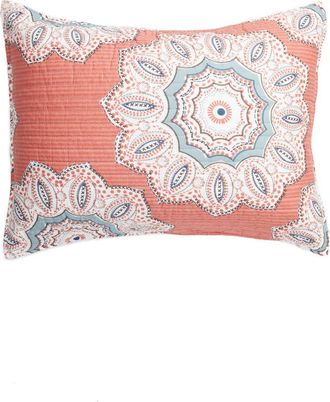 Levtex Aubrie Sham in Coral at Nordstrom, Size Standard