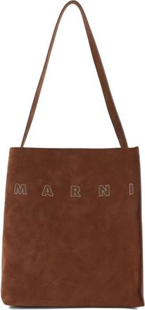 Marni Tassen, Dames, Bruin, ONE Size, Shoulder Bags