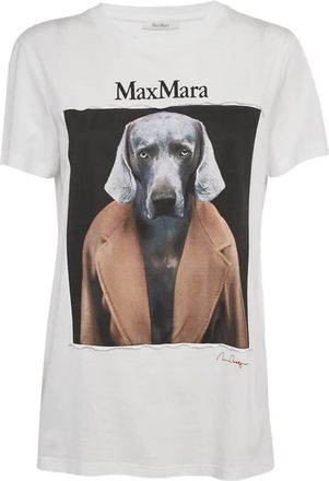 Max Mara T-shirt con stampa - Bianco