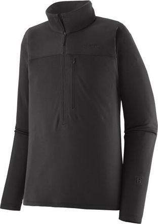 Patagonia R1 Ultralight 1/2-Zip Fleecepullover f&uuml;r Herren | schwarz
