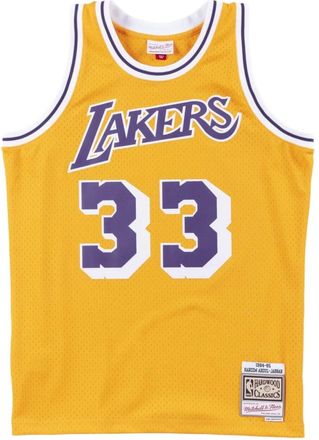 Mitchell & Ness NBA Lakers Jersey 1984-85 Abdul-Jabbar - Heren - Fitness - Geel - XS - Polyester - Fitness