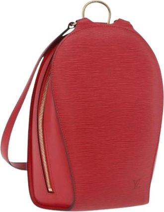 Louis Vuitton Pre-owned Mabillon Backpack - Dames - Vintage Rugzakken - Rood - ONE Size - Leer - Vintage