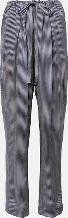 Khaite Pantaloni regular Trenton a righe